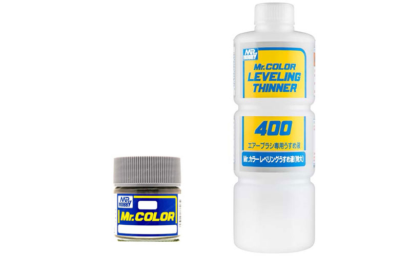 Mr Color paint and levelling thinner for model painting