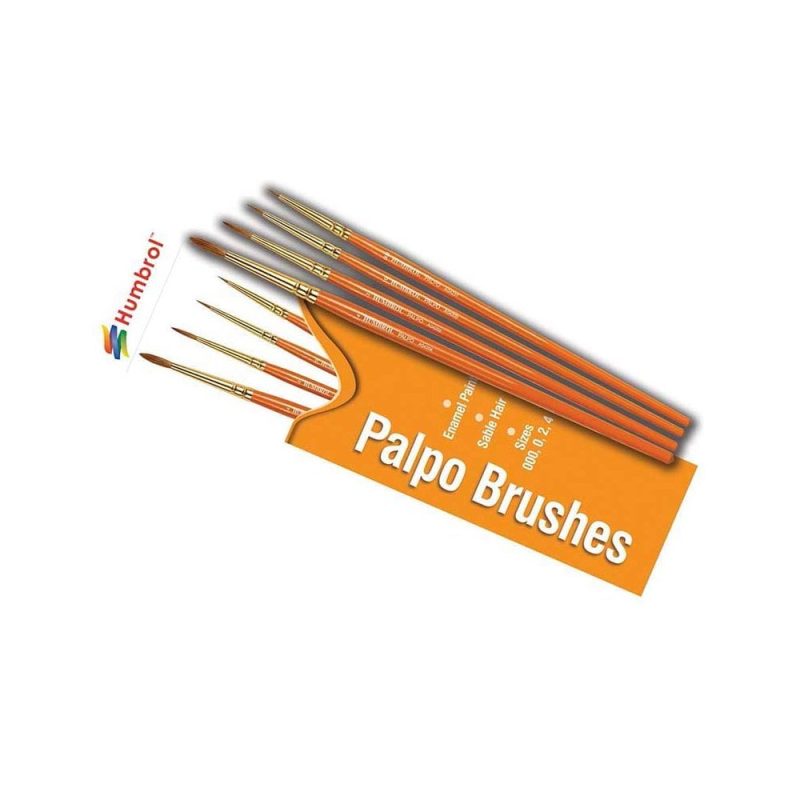 Humbrol Palpo Brush Pack (000-0-2-4) AG4250