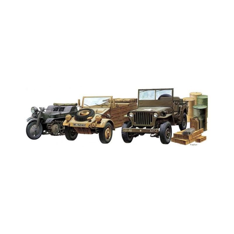 Academy WWII Ground Vehicle Set (1/72) 13416