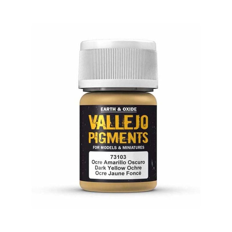 Vallejo Pigment Dark Yellow Ocre (35ml) 73.103