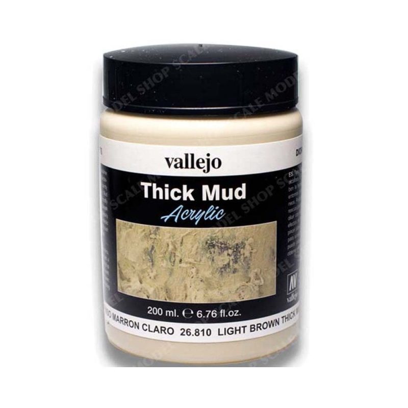 Vallejo Light Brown Thick Mud (200ml) 26.810