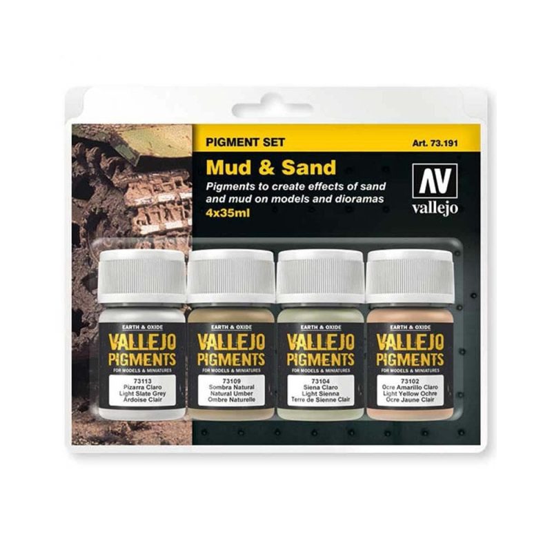 Vallejo Pigment Set Mud & Sand 73.191