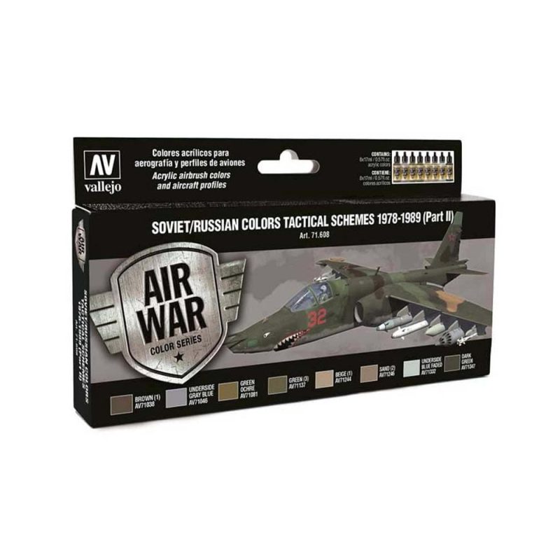 Vallejo Model Air Paint Set Soviet Schemes Pt.II 1978-89  71.608