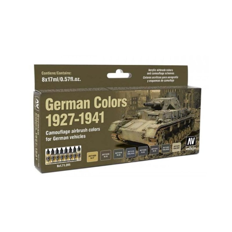 Vallejo Model Air Paint Set German Colors 1927-1941  71.205