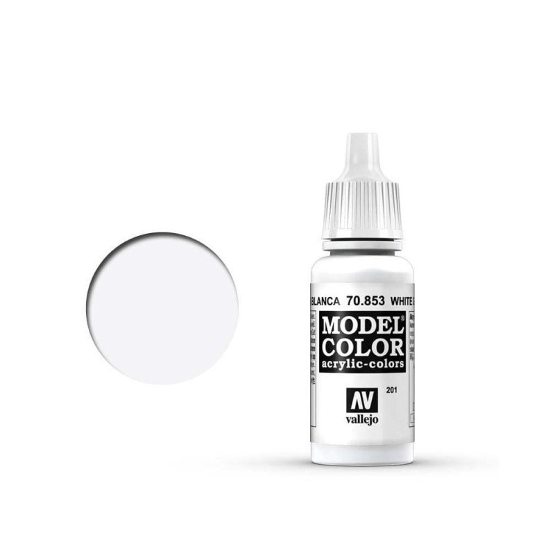 Vallejo Model Color White Glaze [201] (17ml) 70.853