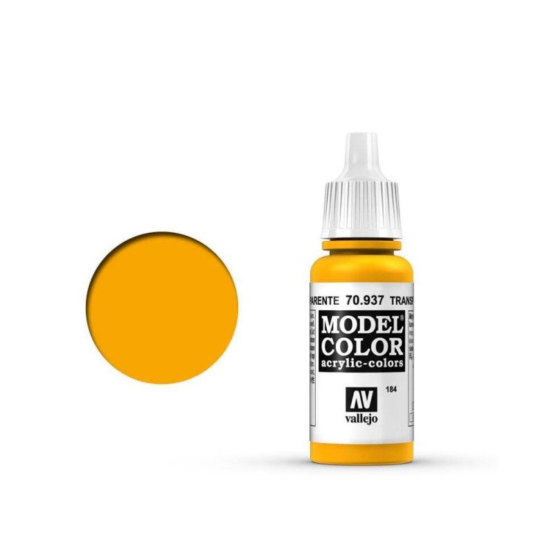 Vallejo Model Color Transparent Yellow [184] (17ml) 70.937