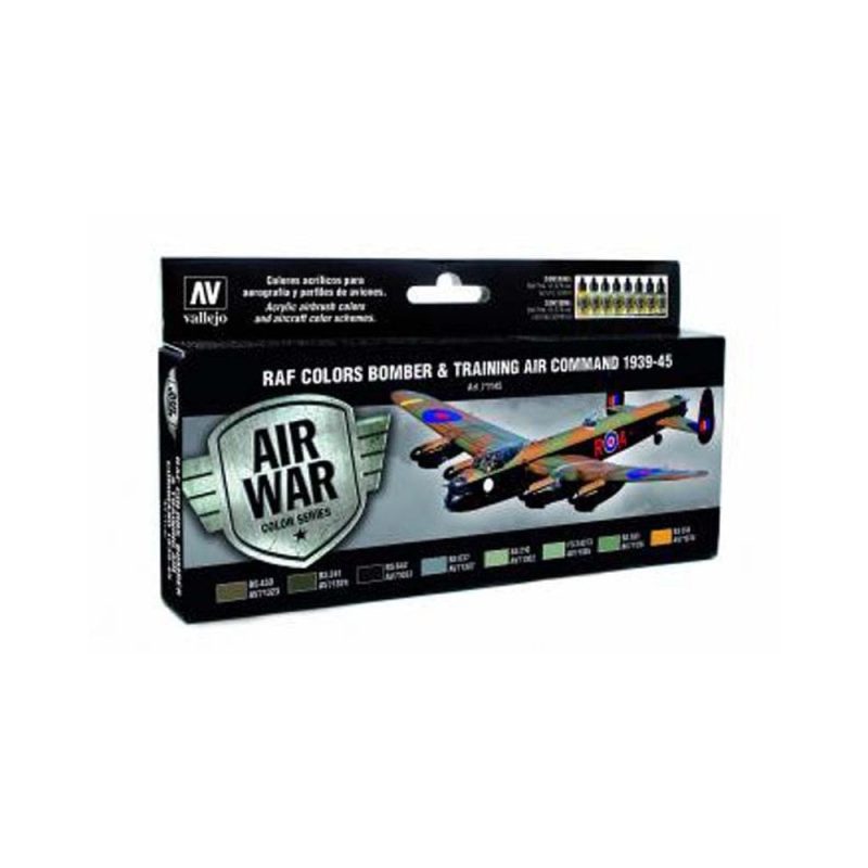 Vallejo Paint Set RAF & FAA Bomber Air Command & Training Air 1939 - 45 71.145