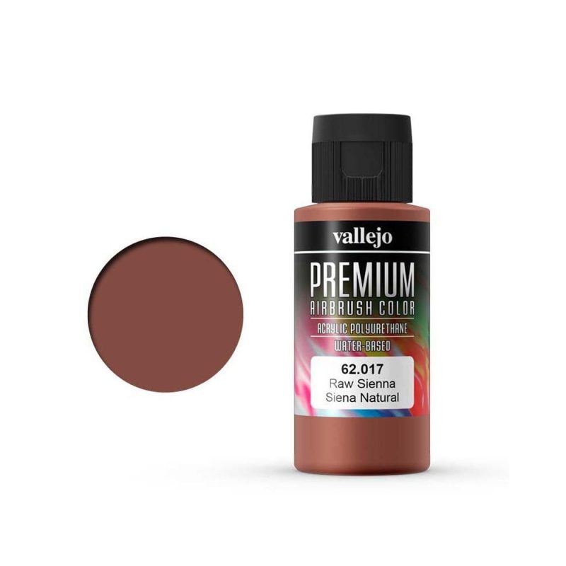 Vallejo Premium Airbrush Color Raw Sienna (60ml) 62.017