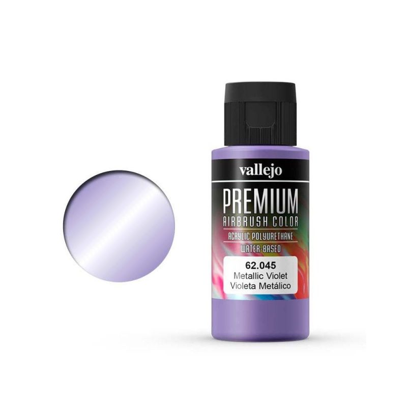 Vallejo Premium Airbrush Color Metallic Violet (60ml) 62.045