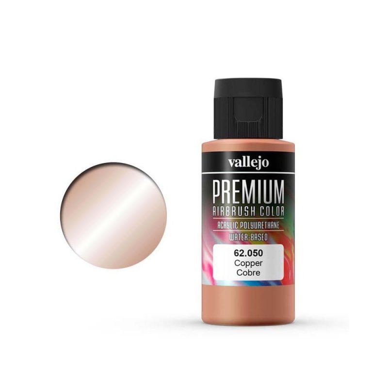 Vallejo Premium Airbrush Color Copper (60ml) 62.050