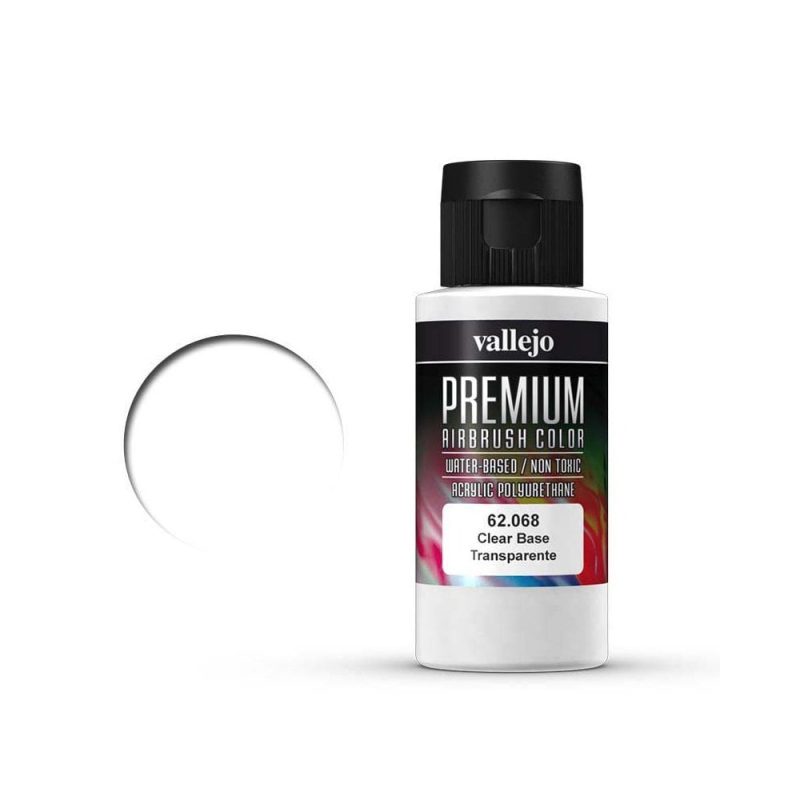 Vallejo Premium Airbrush Color Clear Base (60ml) 62.068