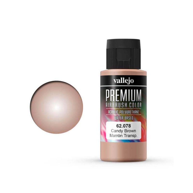 Vallejo Premium Airbrush Color Candy Brown (60ml) 62.078