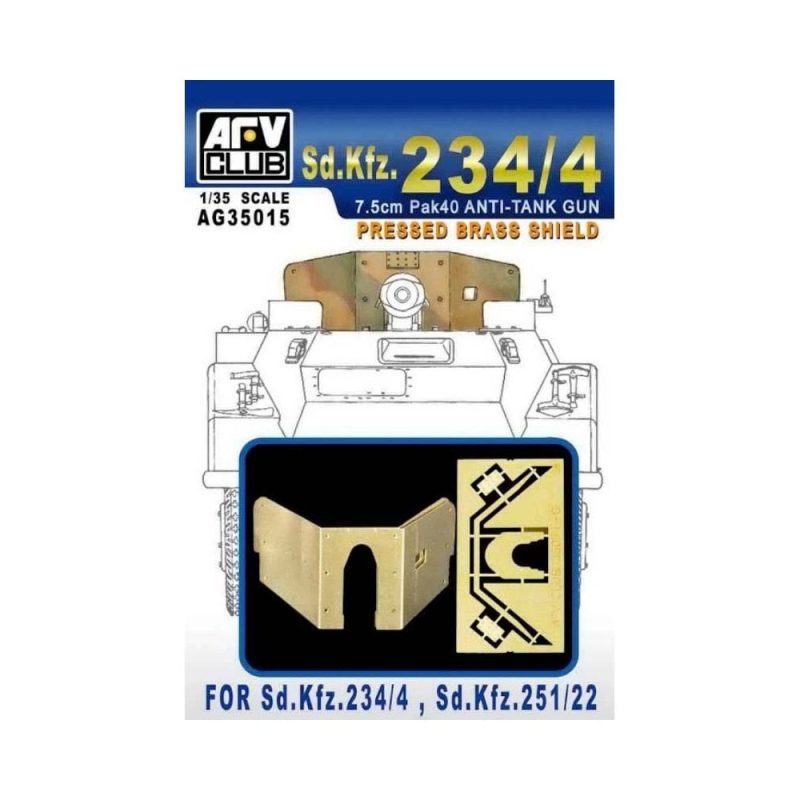 AFV Club SdKfz 234/4 Pressed Brass Shield (1/35) AG35015