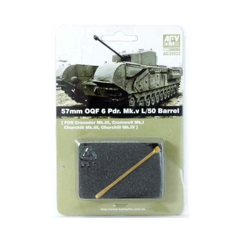 AFV Club 57mm OQF 6 Prd Mk V L/50 Barrel (1/35) AG35022
