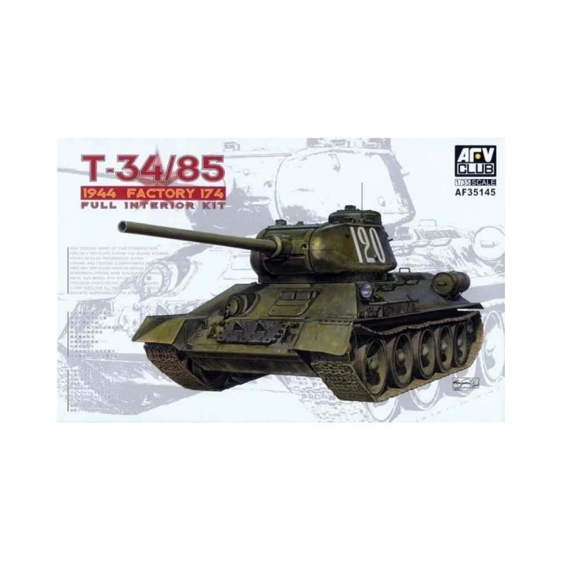 AFV Club T-34/85 Mod 1944/45 Factory 174 (Full Interior) (1/35) AF35145