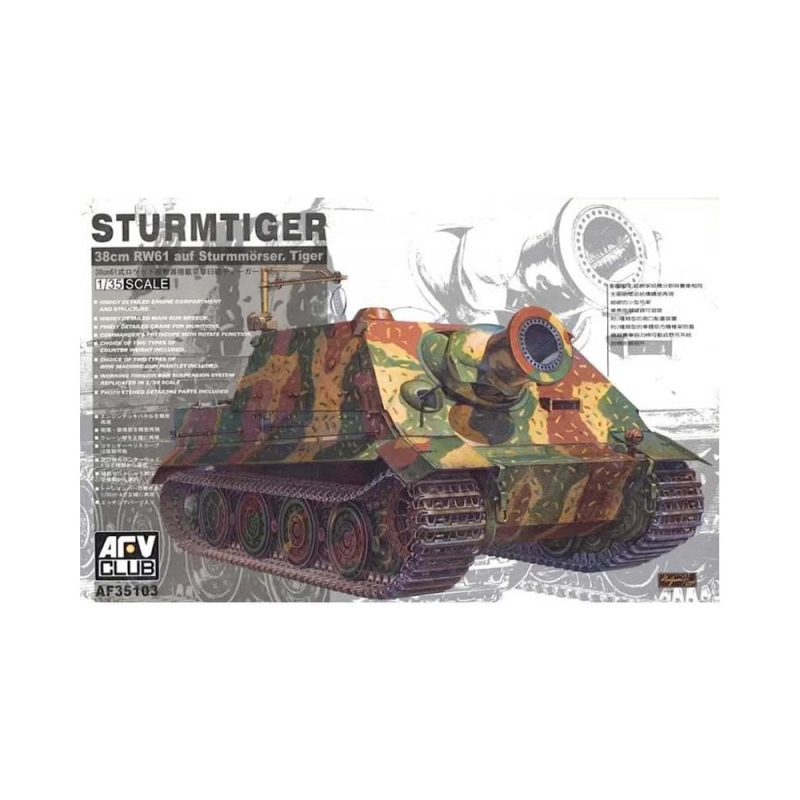 AFV Club Sturmtiger 3.8cm RW6-1 L/5.5 Assault Gun (1/35) AF35103