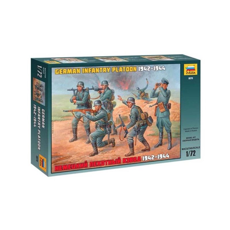 Zvezda German Infantry Wwii Z (1/72) 8078