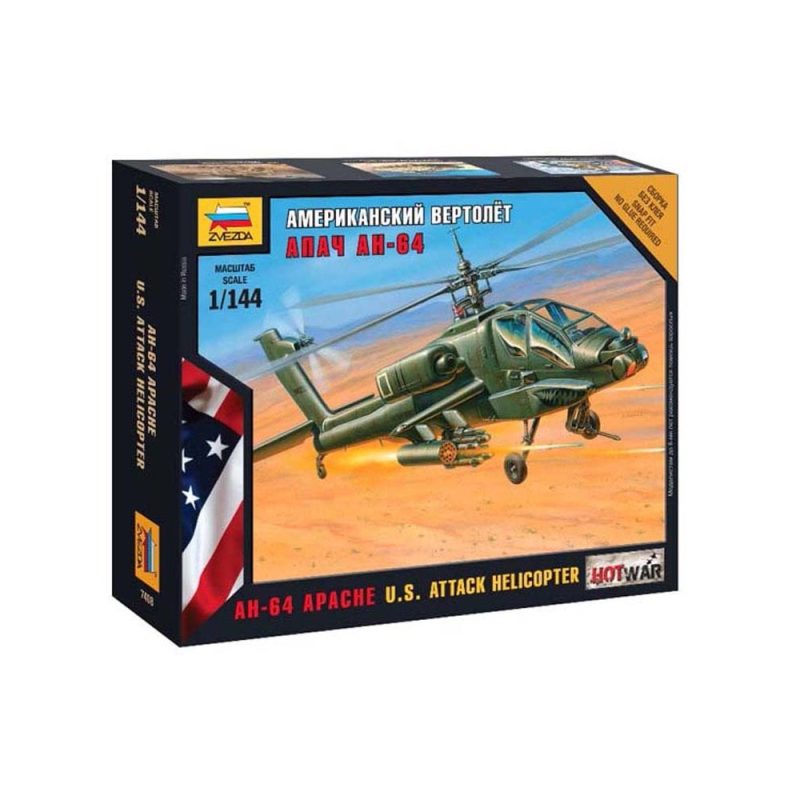 Zvezda Apache Helicopter (1/144) 7408