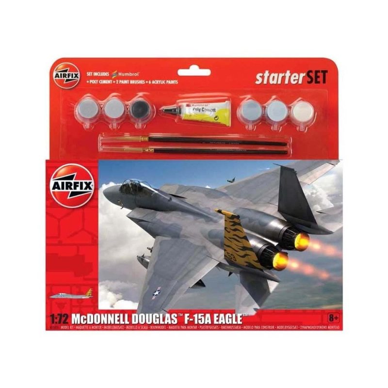 Airfix Large Starter Set - McDonnell Douglas F-15A Eagle (1/72) A55311
