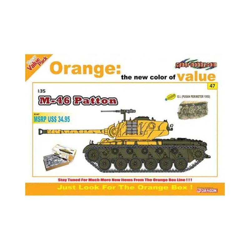 Dragon M-46 Patton + 4 Figures (1/35) 9147