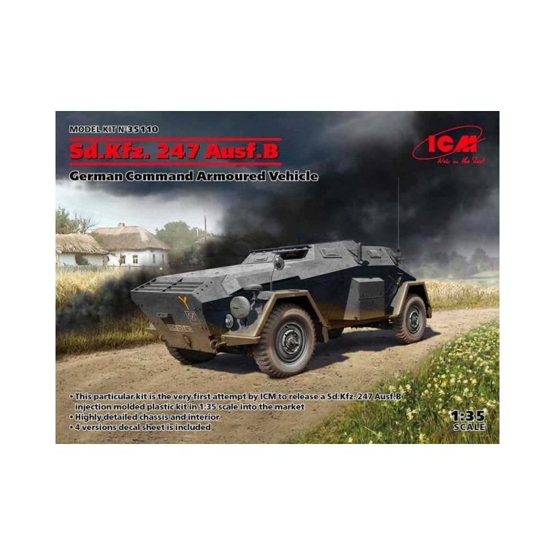 1/35 Sd.Kfz. 247 Ausf.B German Armoured Vehicle ICM 35110