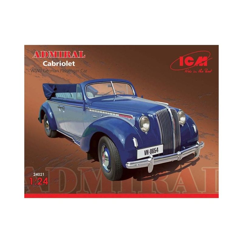 1/24 Admiral Cabriolet WWII German Passenger Car ICM 24021