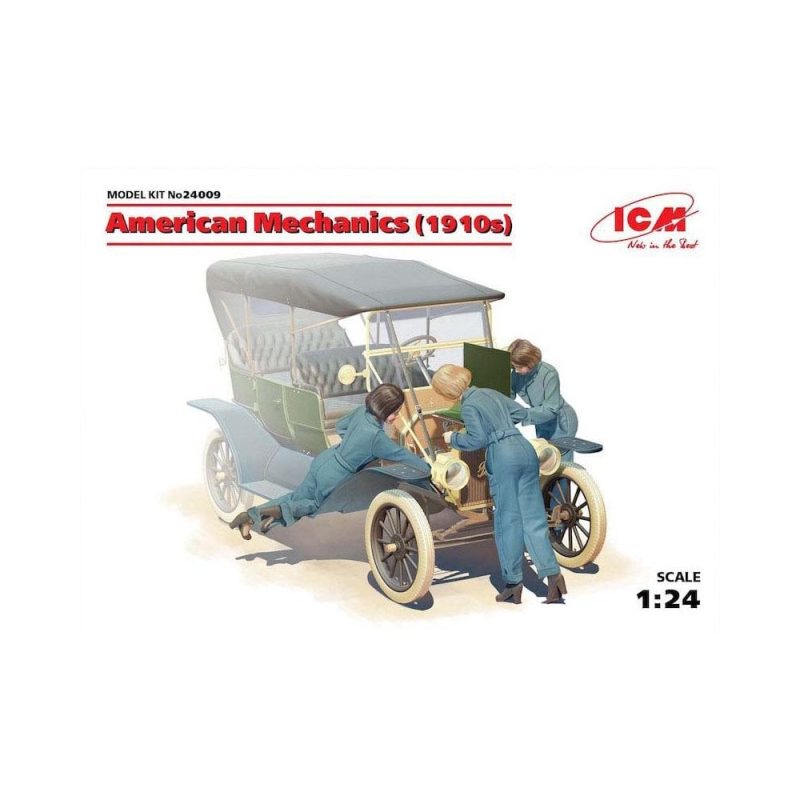1/24 American Mechanics (1910's) 3 Figs ICM 24009