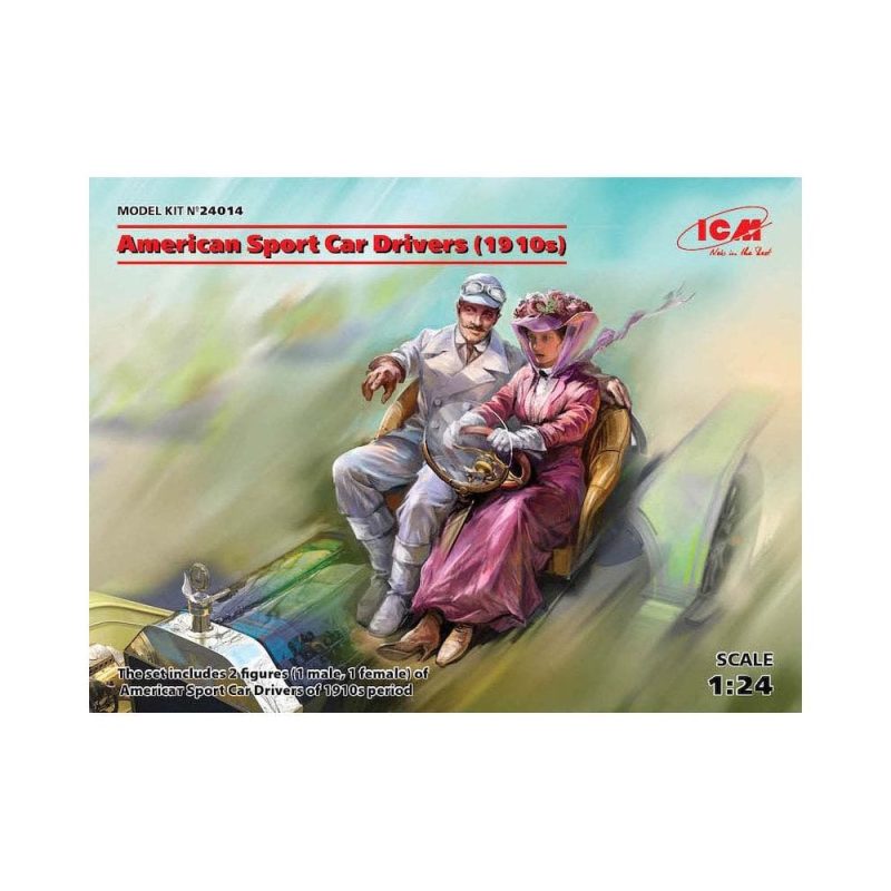 1/24 American Sports Car Drivers (1910's) 2 Figs ICM 24014