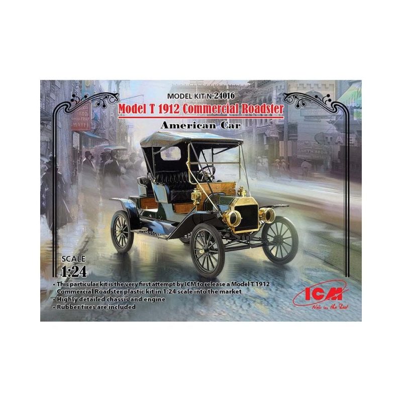 1/24 Model T 1912 Commercial Roadster US Car ICM 24016