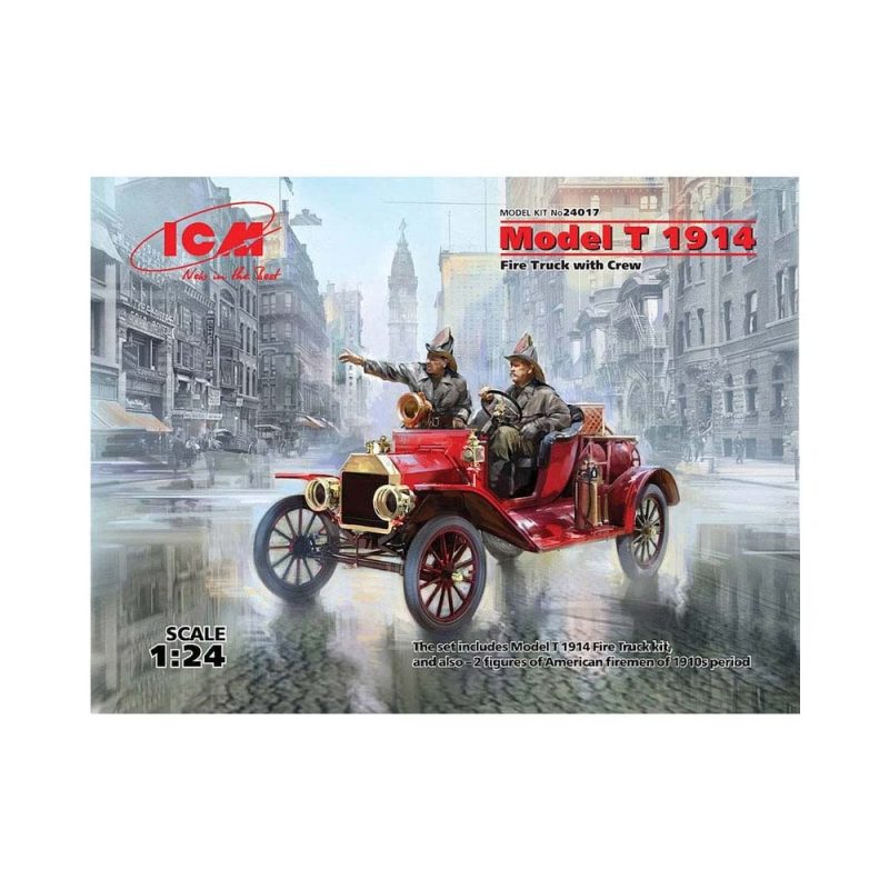 1/24 Model T 1914 Fire Truck with Crew ICM 24017