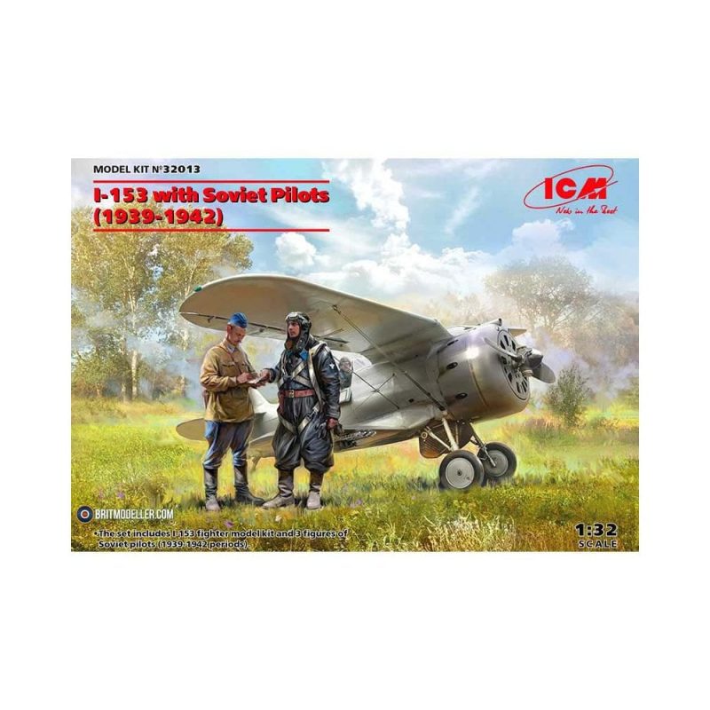 1/32 I-153 with Soviet Pilots (1939-1942) ICM 32013