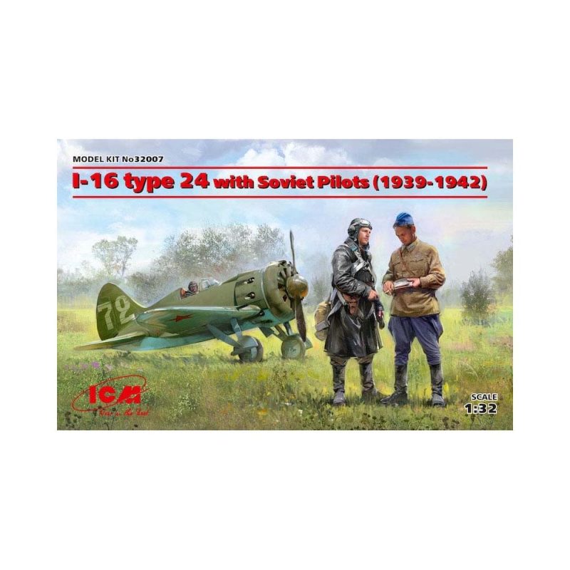 1/32 I-16 type 24 W/ Soviet Pilots (1939-1942) ICM 32007