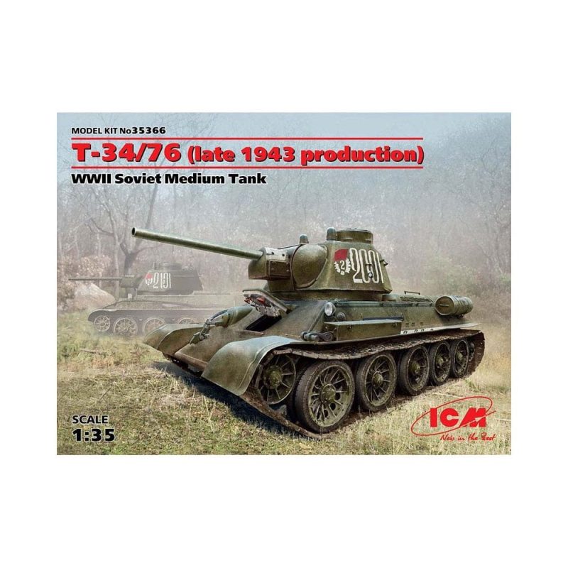 1/35 T-34/76 late 1943 production ICM 35366