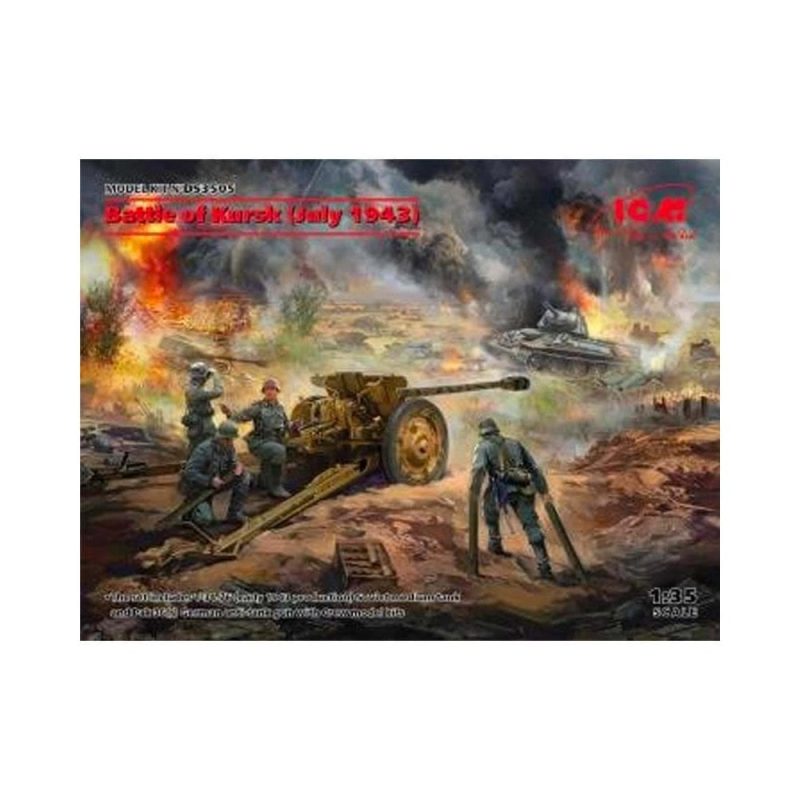 1/35 Battle of Kursk T-34-76(1943) Pak 36 ICM DS3505