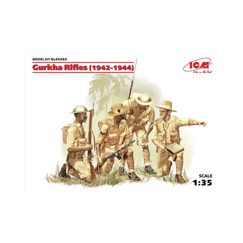 1/35 Gurkha Rifles (1944) 4 Figs ICM 35563