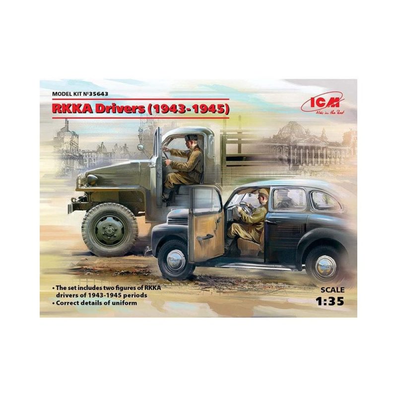 1/35 RKKA Drivers (1943-1945) 2 Figs ICM 35643