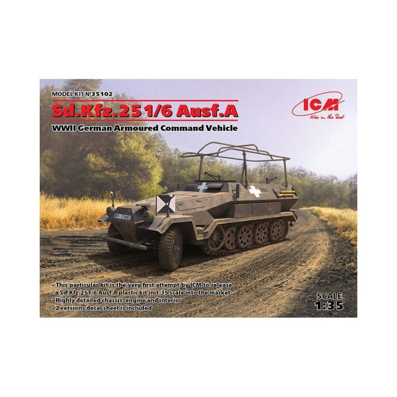 1/35 Sd.Kfz.251/6 Ausf. A Armoured Command Vehicle ICM 35102