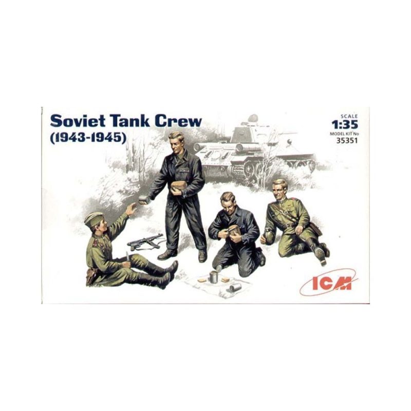 1/35 Soviet Tank Crew (1943-1945) 4 Figs ICM 35351