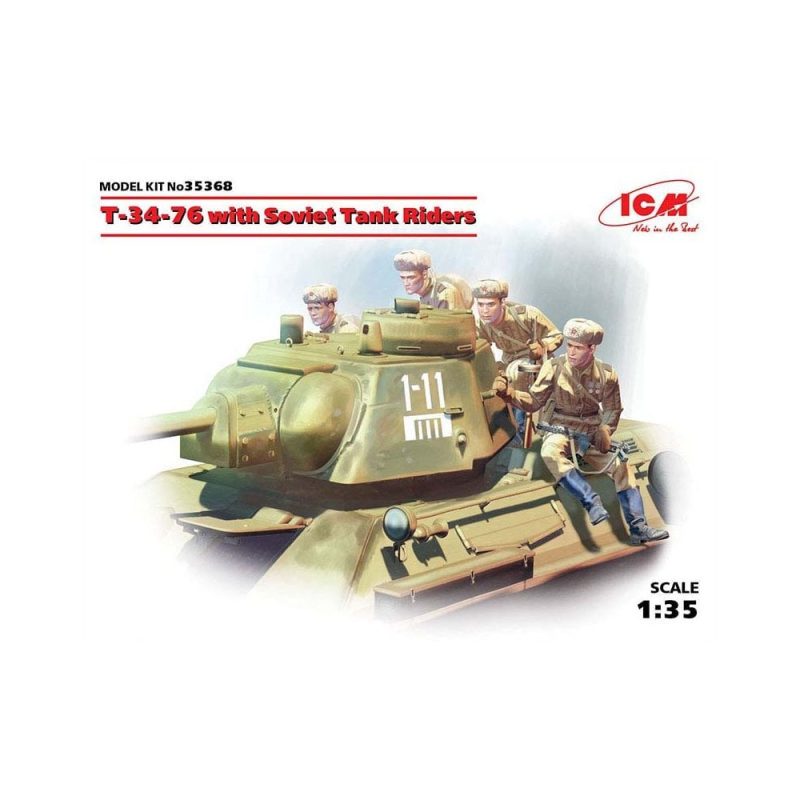 1/35 T-34-76 with Soviet Tank Riders ICM 35368
