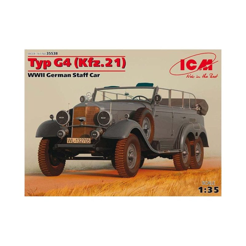 1/35 Typ G4 (Kfz.21) WWII German Staff Car ICM 35538