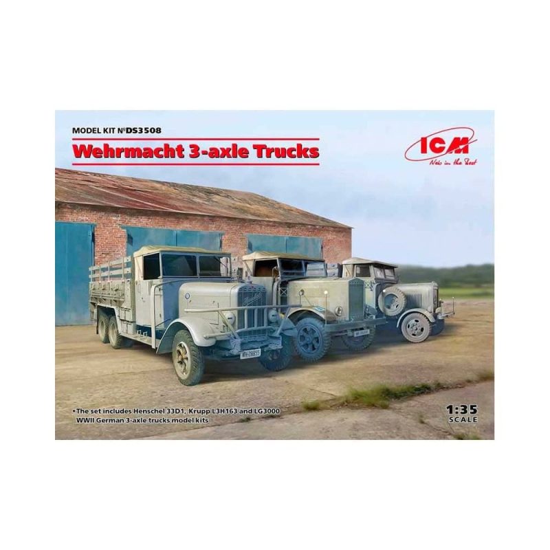 1/35 Wehrmacht 3-axle Trucks ICM DS3508