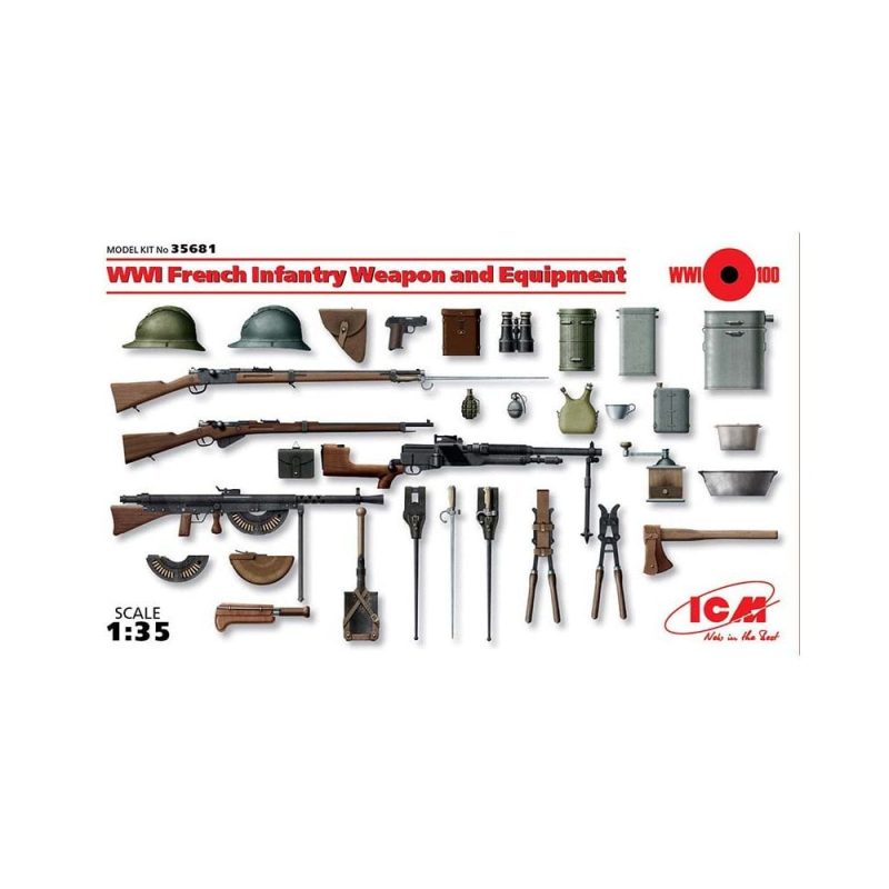 1/35 WWI French Infantry Weapons & Equipment ICM 35681
