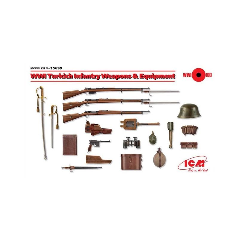 1/35 WWI Turkish Infantry Weapons & Equipment ICM 35699