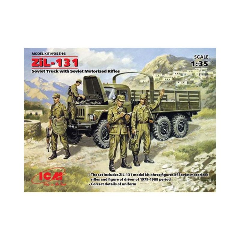 1/35 ZiL-131 Soviet Truck w/Motorized Rifles ICM 35516