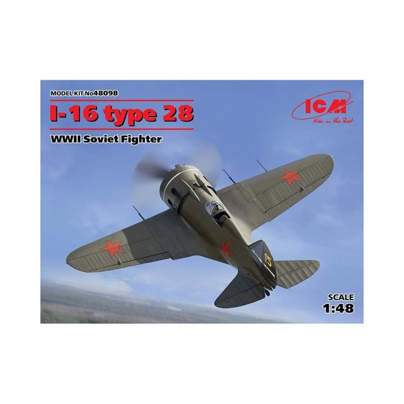 1/48 I-16 type 28 WWII Soviet Fighter ICM 48098