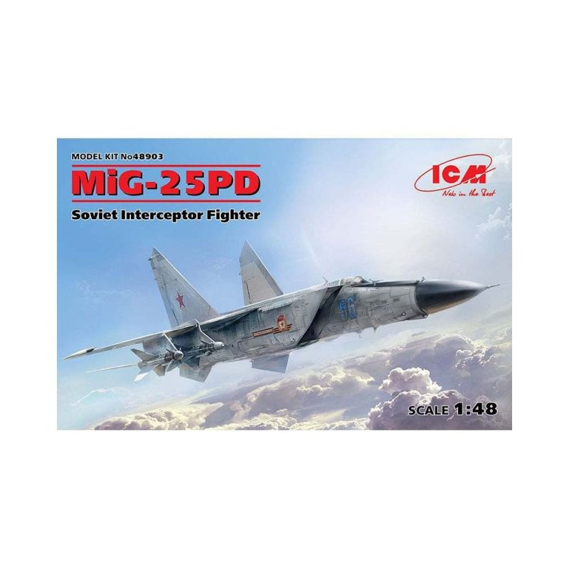 1/48 MiG-25 PD Soviet Interceptor Fighter ICM 48903