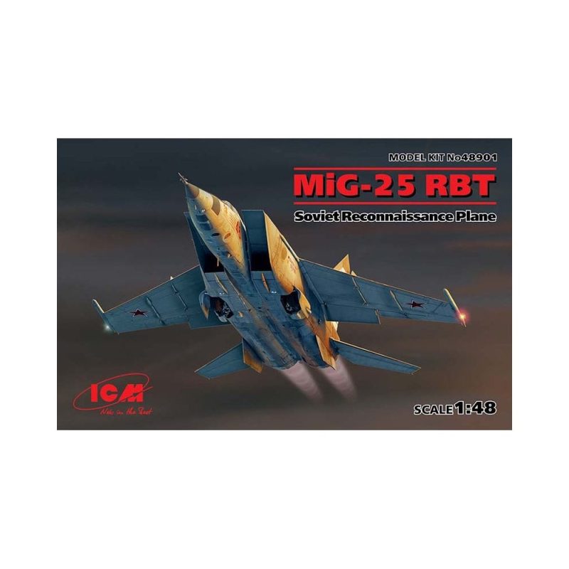 1/48 MiG-25 RBT Soviet Reconnaissance Plane ICM 48901