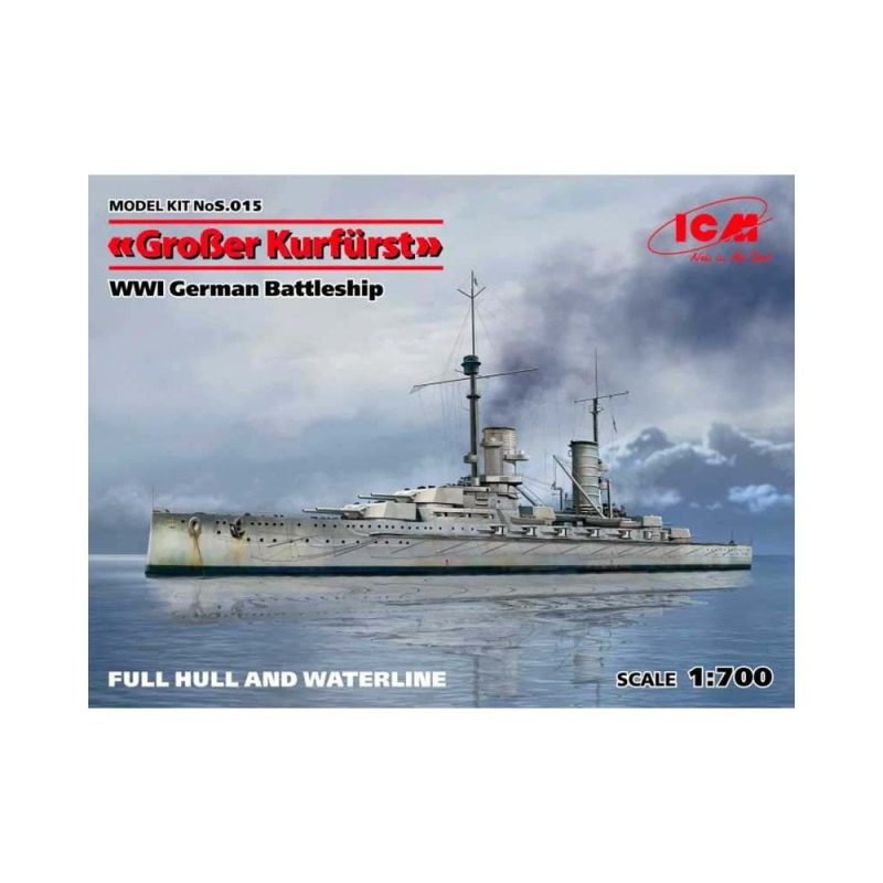 1/700 Grouer Kurf rst full hull & waterline ICM S015