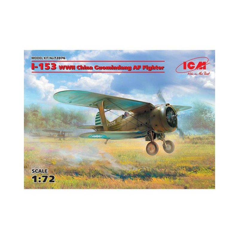 1/72 I-153 WWII China Guomindang AF Fighter ICM 72076
