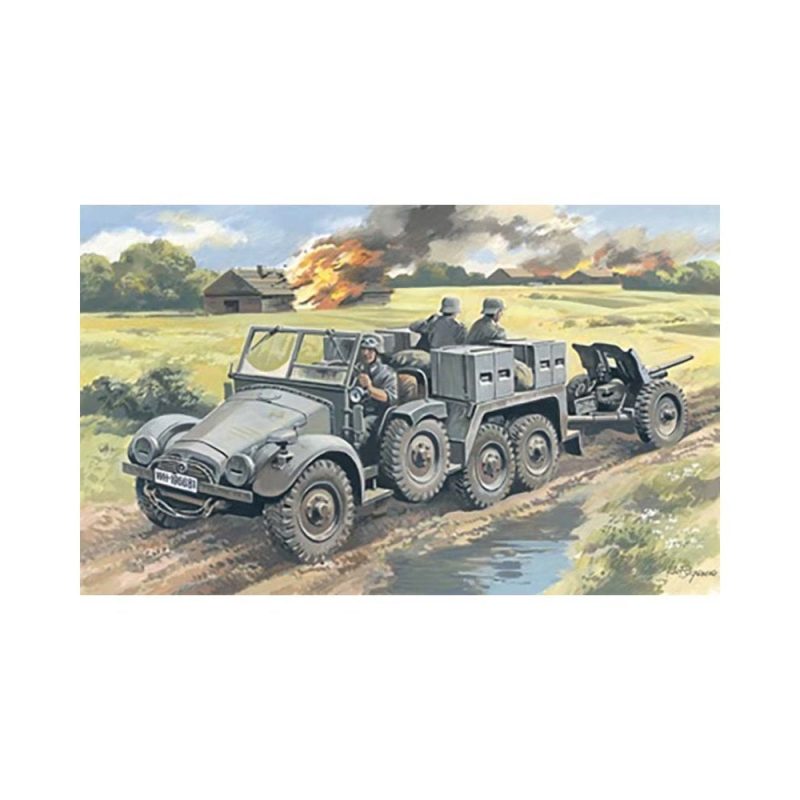 1/72 Krupp L2H143 Kfz. 69 W/Pak 36 Artill' Tractor ICM 72461